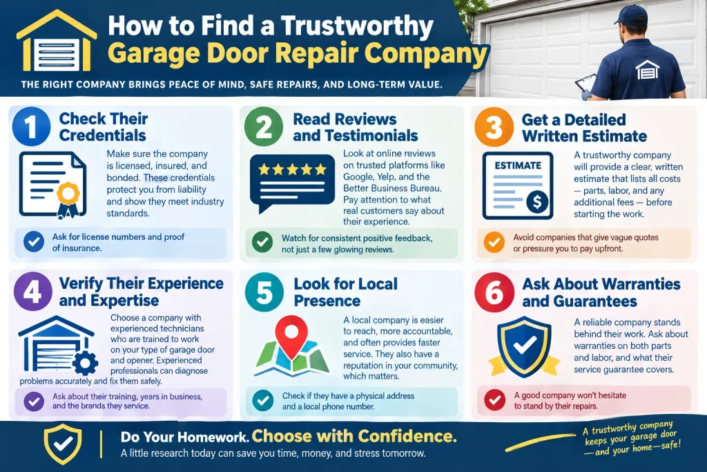 How to Find a Trustworthy Garage Door Repair Company