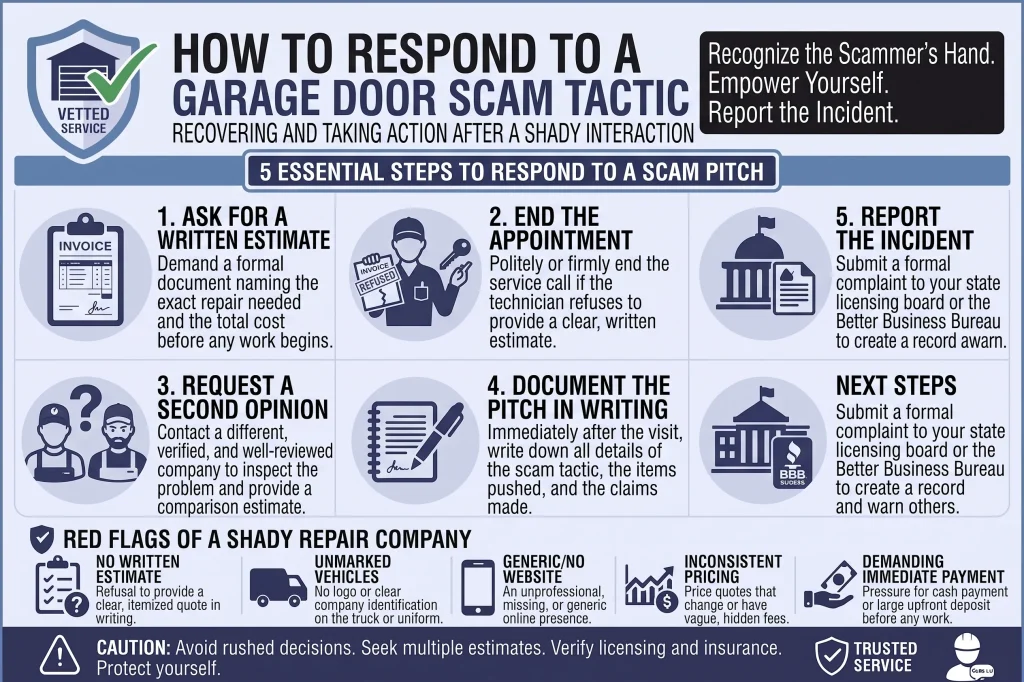 How to Respond to a Garage Door Scam Tactic