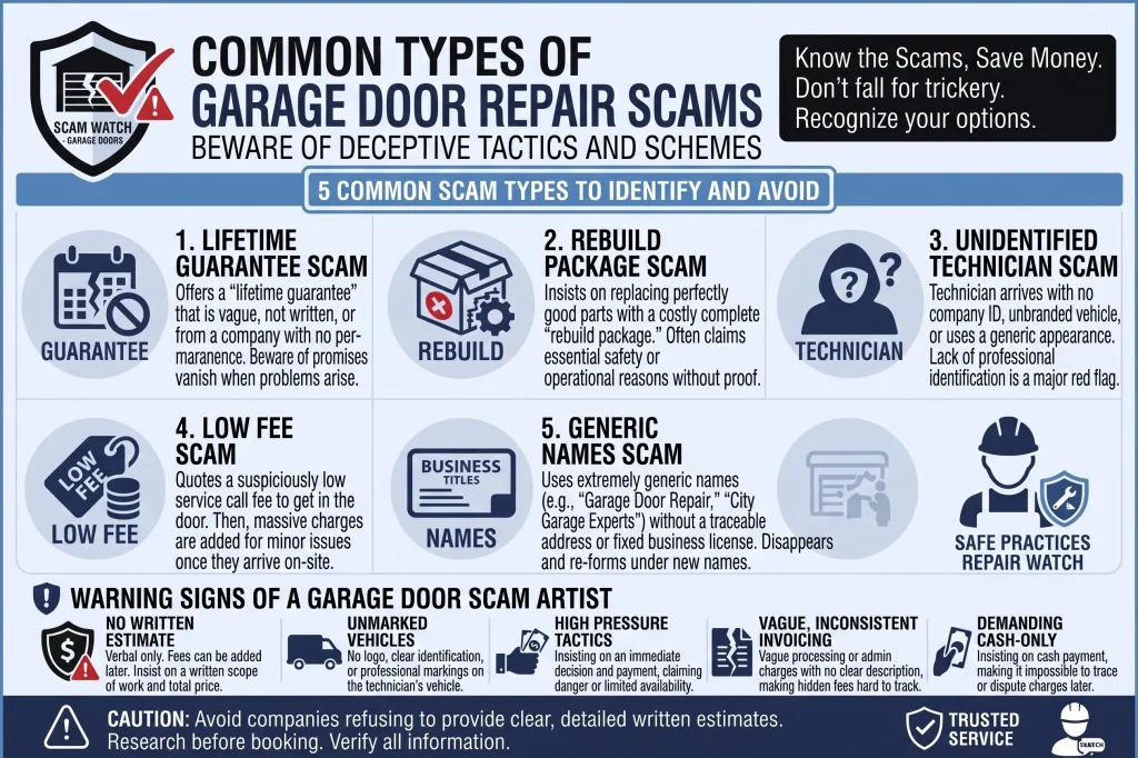 Common Types of Garage Door Repair Scams